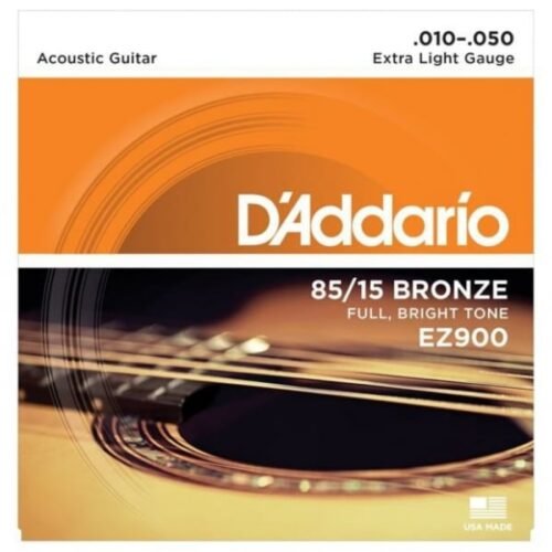 D'addario EZ900 85 15 Bronze Acoustic Guitar String 10-50 Gauge