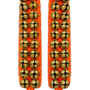 Orange Ghungroo Bells – Brass Bells with Orange Thread