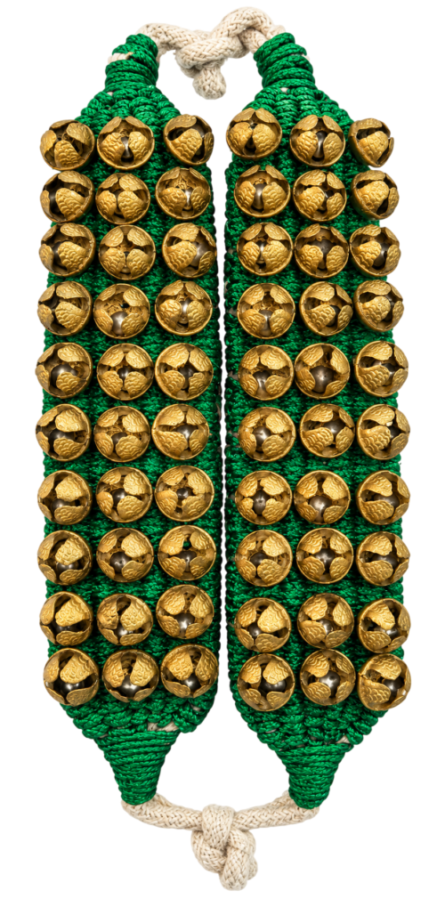 Green Ghungroo Bells – Brass Bells with Green Thread