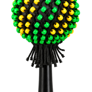 Shekere – Black Body with Yellow & Green Beads Shekere – Black Body with Yellow & Green Beads