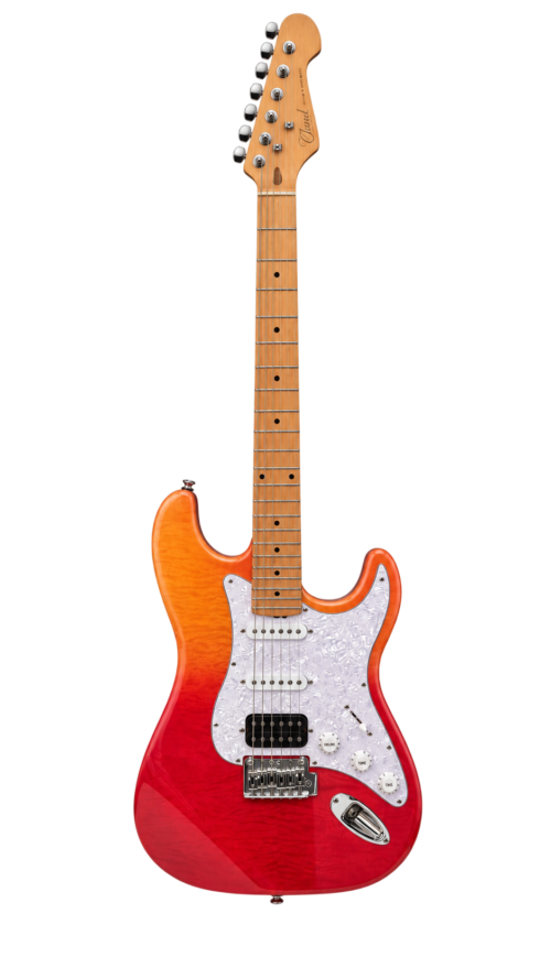 Chard CIB-800 Electric Guitar – Red & Orange Finish