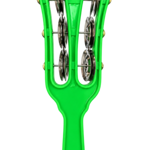 Tambourine – Double Row, Green Plastic Body Tambourine – Double Row, Green Plastic Body