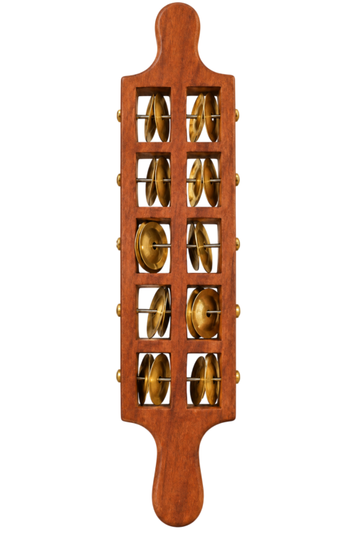 Wooden Jingle Clapper – Brown Finish