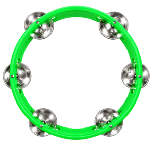 Tambourine – Plastic Body, Green Finish Tambourine – Plastic Body, Green Finish