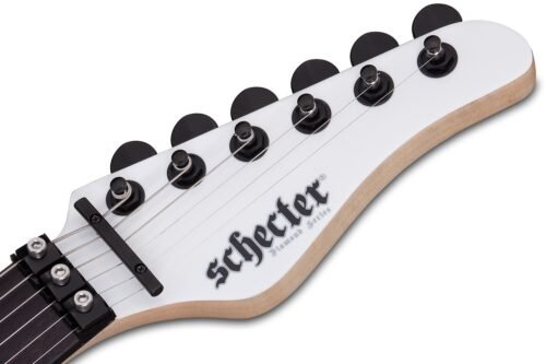 Schecter Sun Valley Super Shredder FR - Gloss White detail Schecter Sun Valley Super Shredder 1282 with Floyd Rose – White