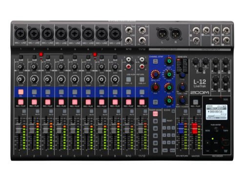 Zoom Livetrak L- 12 Live Sound Mixer With USB Connection, Black