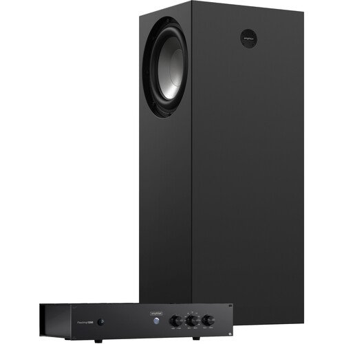 Amphion FlexBase25 System2 Amphion FlexBase25 system LF extension tower and FlexAmp1200 crossover/amplifier module
