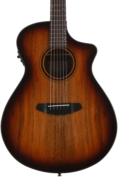 Breedlove ECO Pursuit Exotic S Concert CE Acoustic-Electric Guitar - Edgeburst Koa