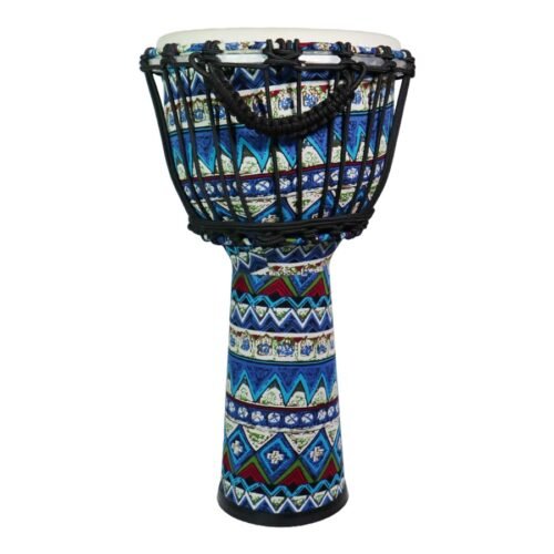 Clapbox DB100 10 inch Rope Djembe With Bag (Blue) 2 Clapbox DB100 10 inch Rope Djembe With Bag (Blue)