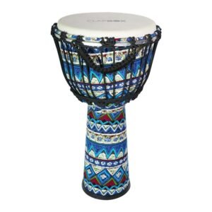 Clapbox DB100 10 inch Rope Djembe With Bag (Blue) Clapbox DB100 10 inch Rope Djembe With Bag (Blue)