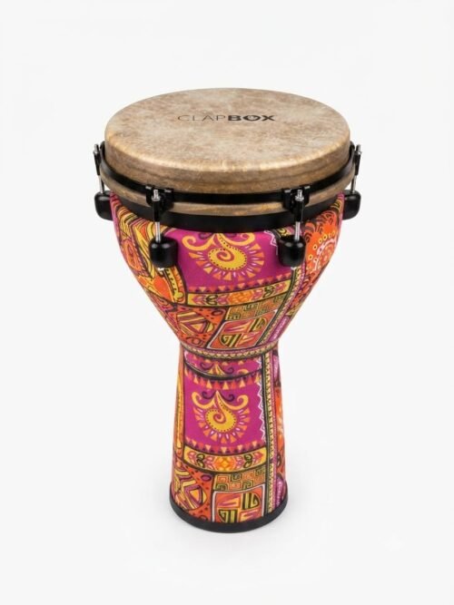 Clapbox Djembe DB-103 Fiber Skin (12 inches) - Machine Head Tuning with BAG