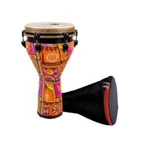 Clapbox Djembe DB-103 Fiber Skin (12 inches) - Machine Head Tuning with BAG