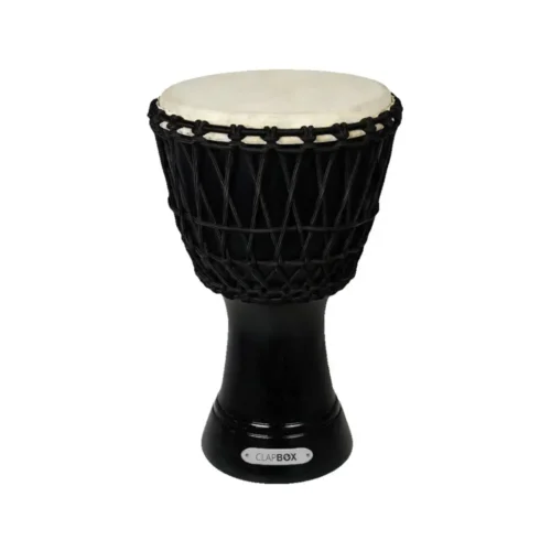 Clapbox Djembe Mango Wood 8 Inch Black