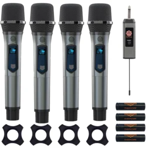 Digimore D-360 UHF 4-Channel Wireless Microphone System
