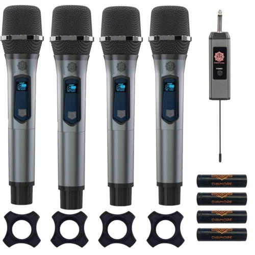 Digimore D-360 UHF 4-Channel Wireless Microphone System