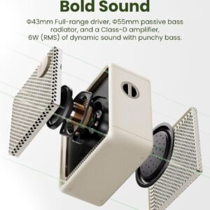 Edifier ES20 Portable Bluetooth Speaker, IP67, Ambient Light, Ivory6 Edifier ES20 Portable Bluetooth Speaker, IP67, Ambient Light, Ivory