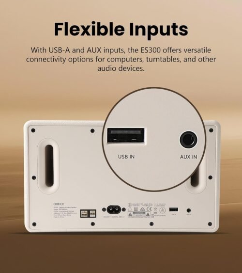 Edifier ES300 Bluetooth Speaker, 60W RMS, Ambient Lights, Ivory8 Edifier ES300 Bluetooth Speaker, 60W RMS, Ambient Lights, Ivory