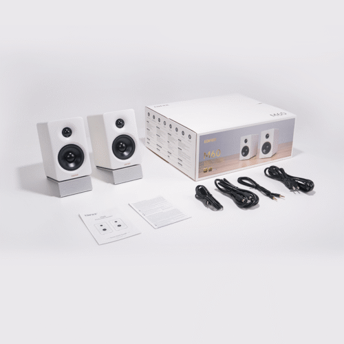 Edifier M60 Compact Desktop Speakers Bluetooth (White,Pair)
