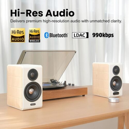 Edifier S880DB MKII Hi-Fi Bookshelf Speakers, 88W RMS, White3 Edifier S880DB MKII Hi-Fi Bookshelf Speakers, 88W RMS, White