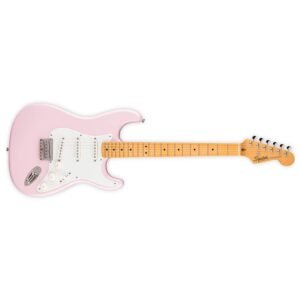Fender Classic Vibe 50s Stratocaster HT Electric Guitar 0374008556 - Shell Pink 2 Fender FEN*0374008556 Classic Vibe ’50s Stratocaster® HT Maple Fingerboard, Shell Pink