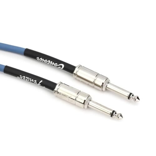 Fender Contour Series 10 feet Instrument Cable 0990571102 - Lake Placid Blue