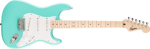 Fender Squier Sonic Strat, HT, Maple Fingerb, White Pickguard, Sea Foam Green - 0373252549