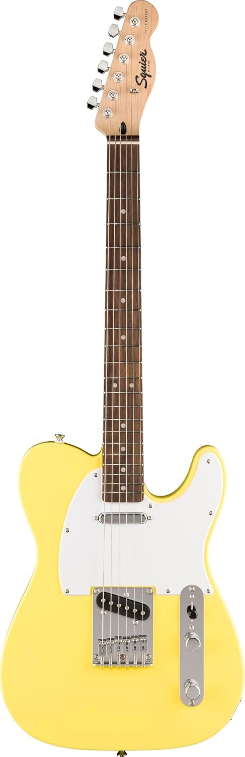 Fender Squier Sonic Telecaster, Laurel Fingerboard, White Pickguard, Canary Yellow