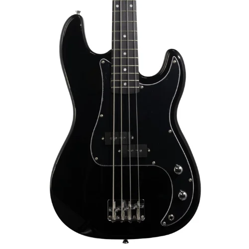 Granada, Electric Bass Guitar, Quest Series, P Configuration -Black QPB-100 BK