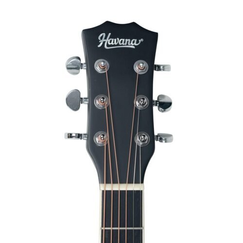 Havana HAC-39M Black Acoustic Guitar Matte Finsh 6 Havana HAC-39M Black Acoustic Guitar Matte Finsh