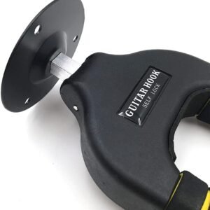 Hayden Guitar Wall Mount Hanger, Black with Yellow Accents G14B 2 Hayden Guitar Wall Mount Hanger, Black with Yellow Accents G14B