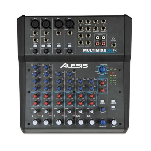 MultiMix 8 USB FX 8 Channel Mixer with Effects USB Audio Interface