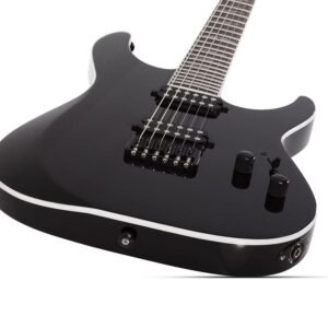 Schecter Reaper-6 Custom Electric Guitar - Gloss Black 2177 3 Schecter Reaper-6 Custom Electric Guitar – Gloss Black 2177