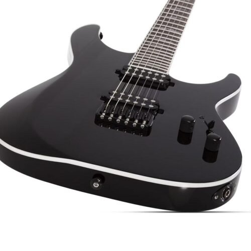 Schecter Reaper-6 Custom Electric Guitar - Gloss Black 2177 3 Schecter Reaper-6 Custom Electric Guitar – Gloss Black 2177