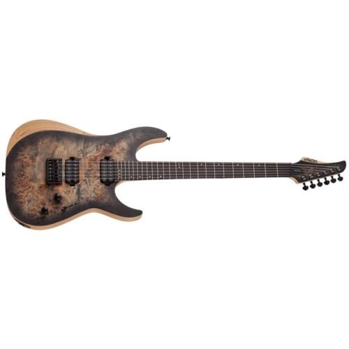 Schecter Reaper-6 SCB Electric Guitar - Satin Charcoal Burst 1500 2 Schecter Reaper-6 SCB Electric Guitar – Satin Charcoal Burst 1500