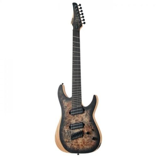 Schecter Reaper-7 Multiscale SCB Electric Guitar With Bag - Satin Charcoal Burst 1509 2 Schecter Reaper-7 Multiscale SCB Electric Guitar With Bag – Satin Charcoal Burst 1509