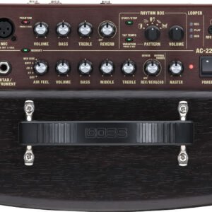 BOSS AC-22LX - top control panel BOSS AC-22LX Compact Acoustic Amplifier (AC-22LX)