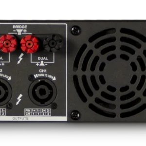 Crown XLi 1500 - rear panel with XLR/RCA inputs and Speakon outputs Crown XLi 1500 - rear panel with XLR/RCA inputs and Speakon outputs