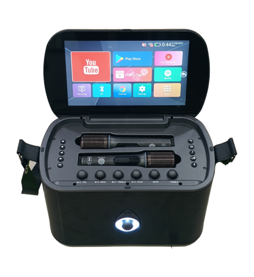 Digimore D-1390 - party speaker with two wireless microphones DIGIMORE Multi Media Speaker 80W Output Dual Wireless Microphones (D-1390)