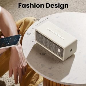 Edifier ES60 Bluetooth Speaker,3 Edifier ES60 Bluetooth Speaker, 9H Playtime, IP66, Ambient Light, Ivory