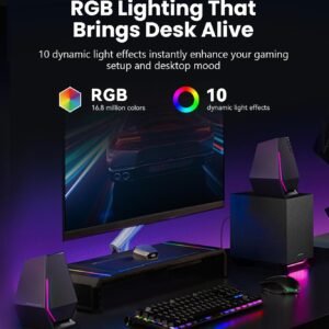 Edifier G1500 MAX 2.1 RGB Light Gaming Speakers Wood Subwoofer – photo 3 Edifier G1500 MAX 2.1 RGB Light Gaming Speakers Wood Subwoofer
