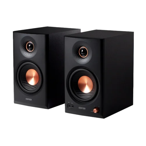 Edifier G1500 MAX - speaker back and side Edifier G1500 MAX 2.1 RGB Light Gaming Speakers Wood Subwoofer