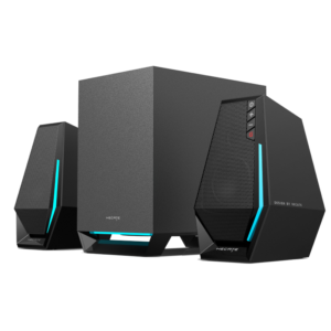 Edifier G1500 MAX - lighting effects Edifier G1500 MAX 2.1 RGB Light Gaming Speakers Wood Subwoofer