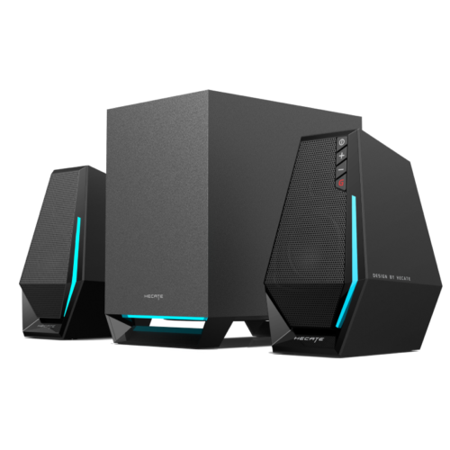 Edifier G1500 MAX - lighting effects Edifier G1500 MAX 2.1 RGB Light Gaming Speakers Wood Subwoofer