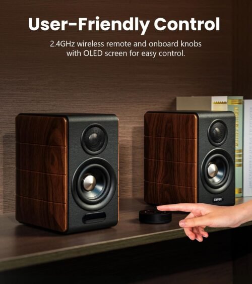 Edifier S880DB MKII Hi-Fi Bookshelf Speakers, 88W RMS, Dark Wood – photo 2 Edifier S880DB MKII Hi-Fi Bookshelf Speakers, 88W RMS, Dark Wood
