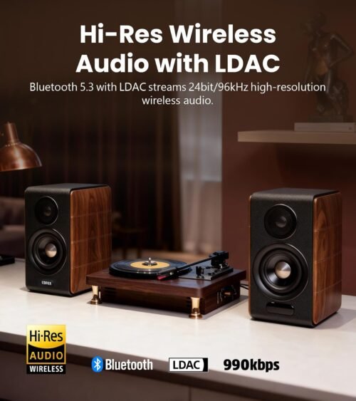 Edifier S880DB MKII Hi-Fi Bookshelf Speakers, 88W RMS, Dark Wood – photo 3 Edifier S880DB MKII Hi-Fi Bookshelf Speakers, 88W RMS, Dark Wood