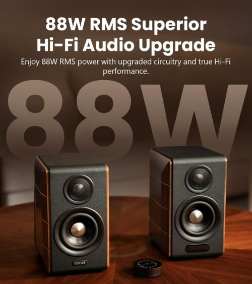 Edifier S880DB MKII Hi-Fi Bookshelf Speakers, 88W RMS, Dark Wood – photo 5 Edifier S880DB MKII Hi-Fi Bookshelf Speakers, 88W RMS, Dark Wood
