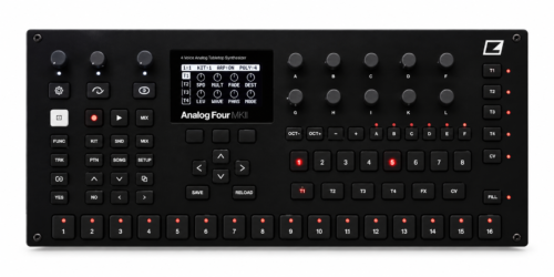 Elektron Analog Four MKII Black 4-voice Analog Synthesizer with Sequencer