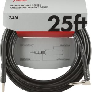 Fender Instrument Cable Professional Series 25Ft Black Str/Ang 990820060