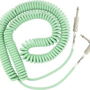 Fender Instrument Cable Original Series Coiled Straight-Angle 30Ft Surf Green 990823007