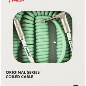 Fender Instrument Cable Original Series Coiled Straight-Angle 30Ft Surf Green 990823007